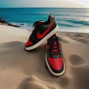 Nike Niños Court Borough Low 2 BQ5448-007 Negro Informal Zapatos Tenis Talla 7Y - Imagen 1 de 21