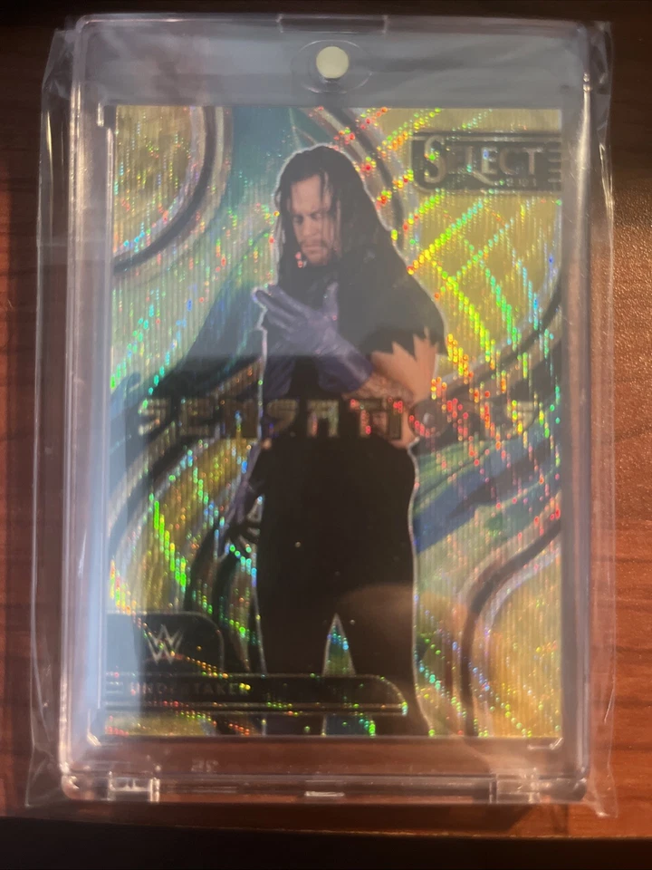 2023 Panini WWE The Undertaker #26 Select Gold Wave Prizm Sensations 01/10 WWF - Image 1 of 2