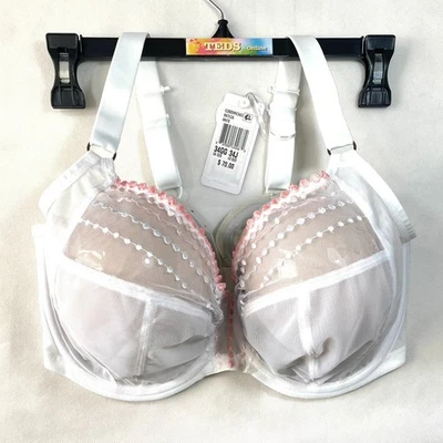 NWT Elomi Women's 34J Matilda Full Figure Matilda Underwire Bra EL8900 White - Image 1 of 4