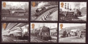 JUEGO DE 6 FERROCARRILES GRAN BRITÁNICA 2010 BUEN USADO - Imagen 1 de 1