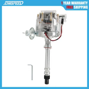 NEW HEI SUPER CLEAR CAP 65,000 VOLT DISTRIBUTOR FITS 1955-1986 CHEVY SBC BBC V8  - Picture 1 of 24