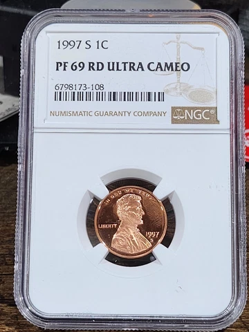 1997 S Lincoln 1c, NGC Certified PF 69 UCAM RD, 108 Cover