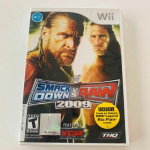 WWE SmackDown vs. Raw 2009 - Nintendo Wii Complete In Box TESTED SHIPS FAST! - Picture 1 of 3