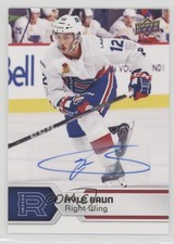 2017-18 Upper Deck AHL Auto Kyle Baun #92 Auto