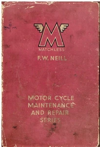 MATCHLESS SILVER ARROW HAWK C D F G X MORGAN BROUGH ENGINE 1933-39 REPAIR MANUAL - Bild 1 von 1
