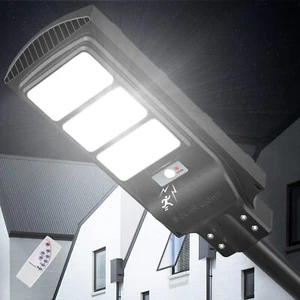 LED Straßenlampe Solar Straßenlaterne Straßenbeleuchtung mit Bewegungsmelder DHL - Bild 1 von 78