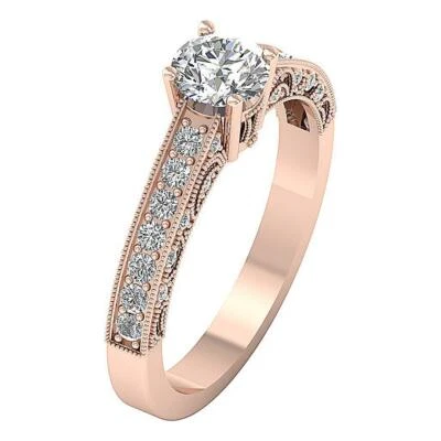 I1 G 1.25 Ct Solitaire Engagement Ring Natural Diamond 14K Solid Gold 5.80 MM - Image 1 of 4