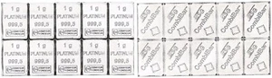 Deutschland/Schweiz 10 x 1g Platinbarren ESG prägefrisch 127130 - Bild 1 von 1