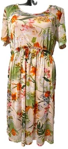 SARA for EZIBUY NEW Blush Dress Size 22 - Multi Hue Delicate Mesh Fully Lined - Picture 1 of 9