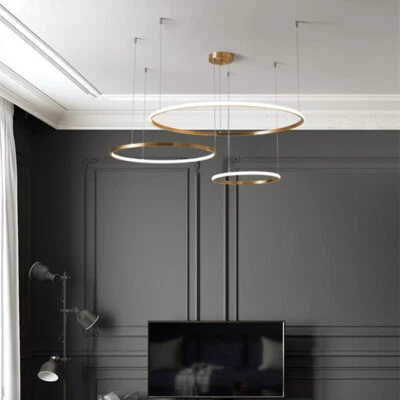 LED Pendant Light Bar Chandelier Lighting Living Room Lamp Copper Ceiling Lights - Image 1 of 4