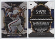 2023 Panini Select Concourse Silver Prizm Vladimir Guerrero #61 HOF