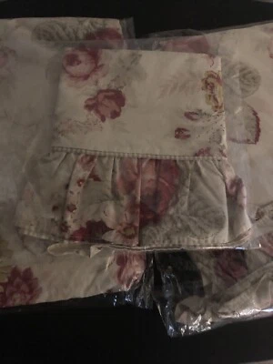 Waverly Garden Room Norfolk Rose Juego de 3 piezas 1 doble plana, funda de almohada, sábana ajustable Foto 1 de 4