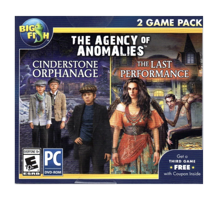 Big Fish "The Agency Of Anomalies" Hidden Object, 2 Games, PC DVD-ROM Software - Image 1 of 1