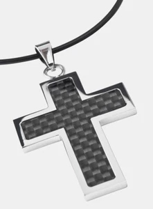 Kreuz Kette Kreuzanhänger Gravur Kommunion Konfirmation Ostern Geschenk Unikat - Bild 1 von 5
