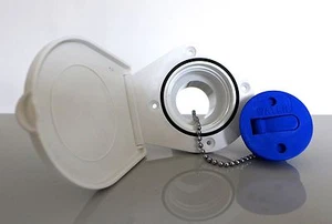 Flip top deck filler with flap cover - water 38mm for boat / camper etc. - Picture 1 of 6