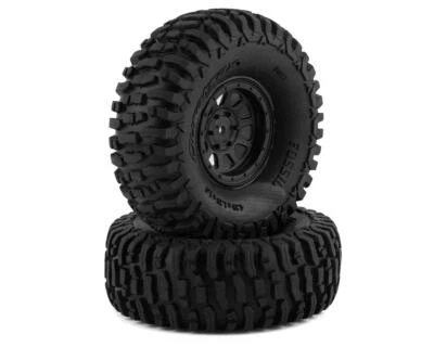 DuraTrax Fossil 1.9" Pre-Mounted Crawler Tires w/Kodiak Wheels (Black) (2) - Изображение 1 из 4