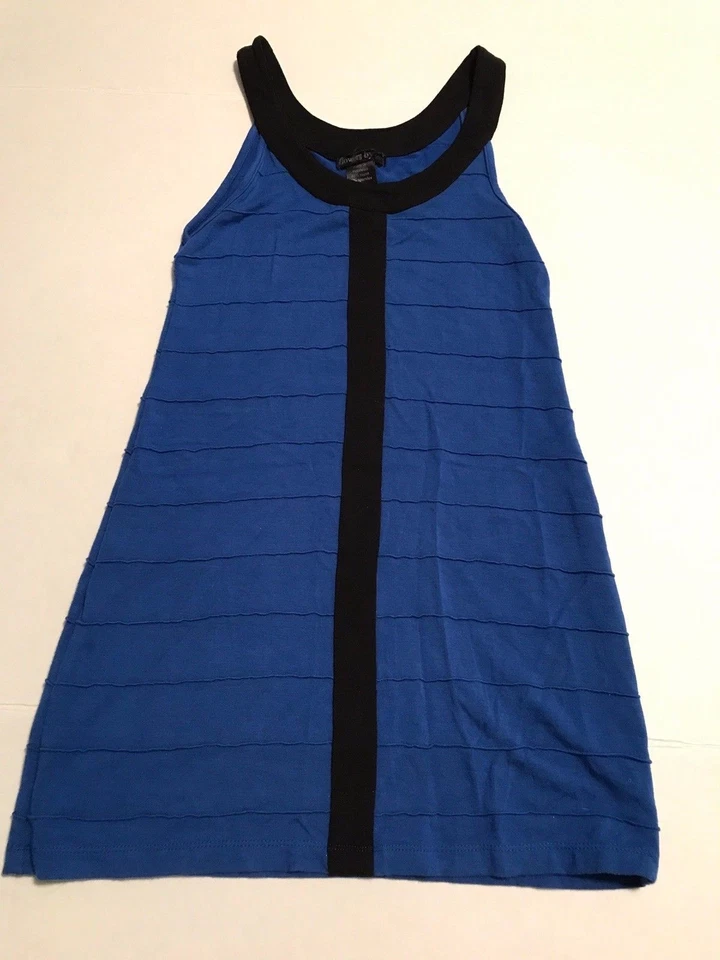 Flowers BY ZOE Boutique 派对节日礼服蓝色黑色大圆领 S D001 码 — 第 1/3 张图片