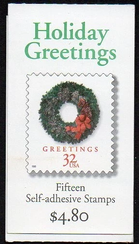 BK270 32c Wreaths booklet MNH - Image 1 of 1