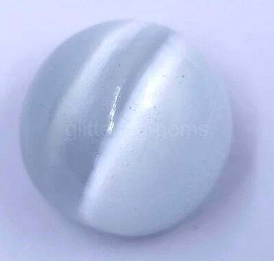 303.00Ct Lab-Created Oval Shape Cats Eye White IGL Certified Loose Gemstone 5AIV - Image 1 of 4