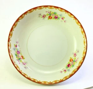 Roslyn Diamond China 6-1/4" Fruit Saucer Gold Rim Made in Occupied Japan 1940’s - Picture 1 of 12