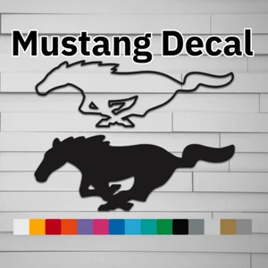 Mustang Decal (Sticker, Car, Laptop, Window, Tumbler, Ford) Mache mach-e Pony ho - Picture 1 of 8
