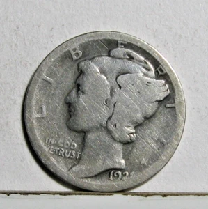 1921-P MERCURY DIME G to G+ Details. Combined Shipping on all items - Picture 1 of 4