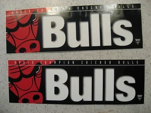 Konvolut zwei Autoaufkleber Weltmeister Chicago Bulls - Bild 1 von 1