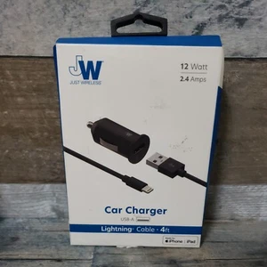 🛑 Just Wireless Car Charger USB Port Light Cable 4Ft New - DISTRESSED BOX‼️ - Picture 1 of 3