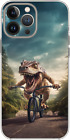 Dinosaur T-Rex Bike Bicycle Symbolic Case Cover Silicone / Shockproof / Magsafe