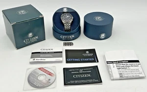 CITIZEN CB0020-50E ECO-DRIVE RADIO CONTROLLED ANALOG WORLD TIMER WATCH - Picture 1 of 22
