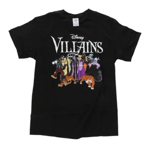 T-shirt Disney's Villains Standard nera per adulti - Foto 1 di 1