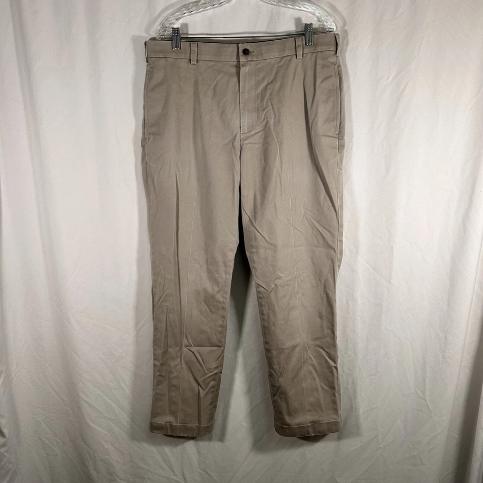 Brooks Brothers Khaki Pants Men's 36x30 Beige Advantage Chino Clark Cotton - Image 1 of 4