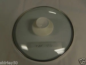 EXC. REEMPLAZO SIN MARCA REDONDO 9,25 PULGADAS TAPA CON BORDE DE METAL 9 1/4 IN PERILLA BLANCA - Imagen 1 de 1