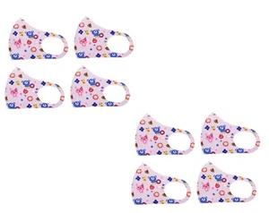 8 pcs Kids Toddler Reusable Washable Cloth Face Cover Stretch Mask - Afbeelding 1 van 4