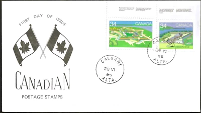 🍁Canada  #1051/1053    "CANADIAN FORTS"    Brand New 1985  Special Event Cachet - Image 1 of 2