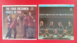 FOUR FRESHMEN Voices In Fun & Stars In Our Eyes LP Vinyl VG Cover VG+ 2 Lot - Bild 1 von 4