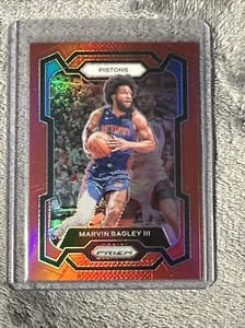 Marvin Bagley III #'d 196/299, 2023-24 Prizm #234 Red Prizm, Detroit Pistons - Picture 1 of 3