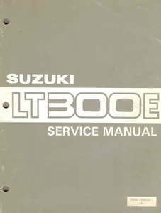 NOS Genuine Suzuki Dealer Service/Repair Manual LT300E LT-F300 1987 Quad Runner - Picture 1 of 2