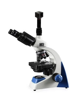 Microscopio compuesto trinocular focal simul 5,0 MP Wifi cámara digital - Imagen 1 de 4