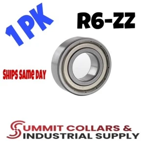 R6-ZZ C3 EMQ Premium Metal Shielded Ball Bearing, 3/8"x7/8"x9/32" R6Z (1PK) - Picture 1 of 1