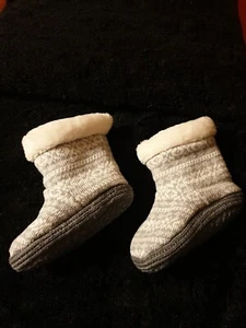 Babyschuhe Gr.18/19 , H&M , Strickschuhe mit Klettverschluß, Babywinterschuhe - Bild 1 von 7