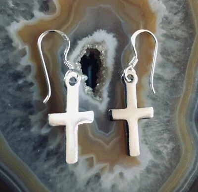 Orecchini Pendenti A Gancio In Argento .925 Per Donne Christian Gotici - Immagine 1 di 3