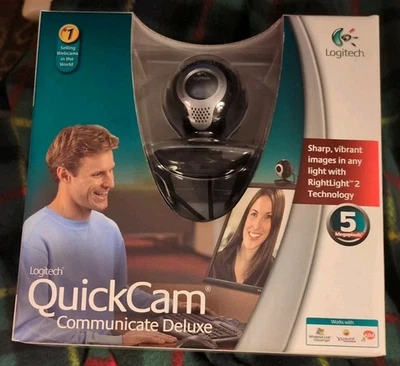 Logitech QuickCam Logitech - Communicate Deluxe Webcam Brand New - Image 1 of 2