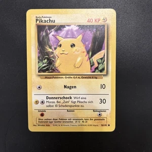 Pokémon Karte • Pikachu • Base Set Sammlung • 58/102 • Deutsch - Bild 1 von 2