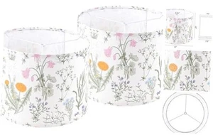Set of 2 Drum Lampshades Floral Printed Lamp Shades - 13" x 13" x 10" - Ideal - Picture 1 of 7