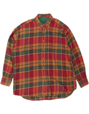 AUSTIN REED Mens Flannel Shirt XL Multicoloured Check Cotton CZ11 - Image 1 of 3