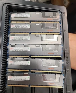 Hynix 8GB PC3-10600R 2Rx4 DDR3-1333 240-Pin Server Memory 500205-071-Lot 6 each - Afbeelding 1 van 5
