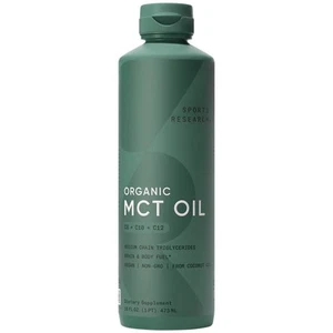 100% Keto MCT Organic Oil - Fatty Acid Fuel Triple Ingredient C8 C10 C12 (16 Oz) - Picture 1 of 8
