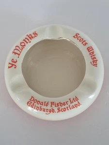Vintage Ye Monks Scots Whisky Advertising Ashtray Donald Fisher Ltd Wade Regicor - Picture 1 of 4