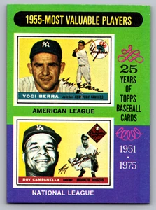 1975 Topps #193 Yogi Berra Yankees & Roy Campanella Brooklyn Dodgers - Bild 1 von 3